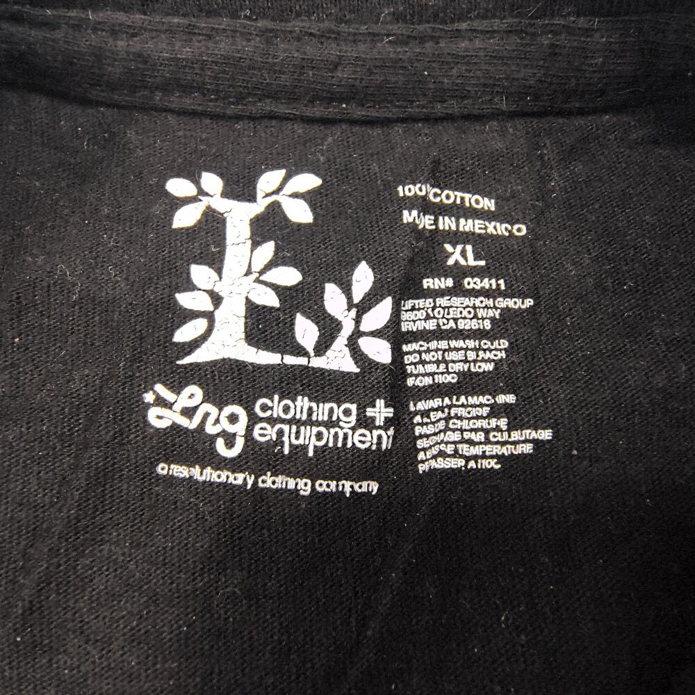 LRG Wolf Short Sleeve Crew Neck Graphic T-Shirt Mens Size Extra Large XL Black - Picture 3 of 9